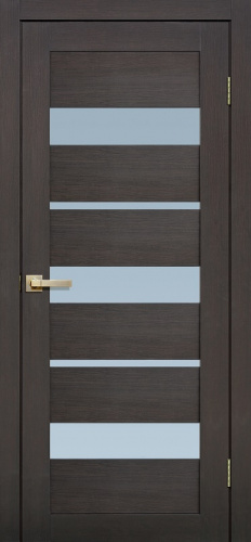 Межкомнатная дверь Fly doors L 20 венге 600мм стекло сатинат