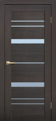 Межкомнатная дверь Fly doors L 12 венге 600мм стекло сатинат