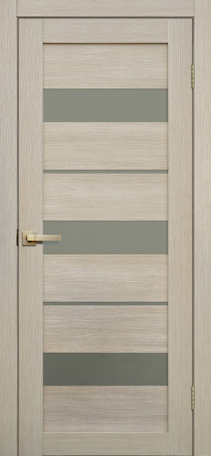 Межкомнатная дверь Fly doors L 20 ясень 600мм стекло сатинат