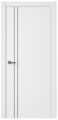 Межкомнатная дверь AxelDoors Лайнинг 2 белый 600*2000 мм
